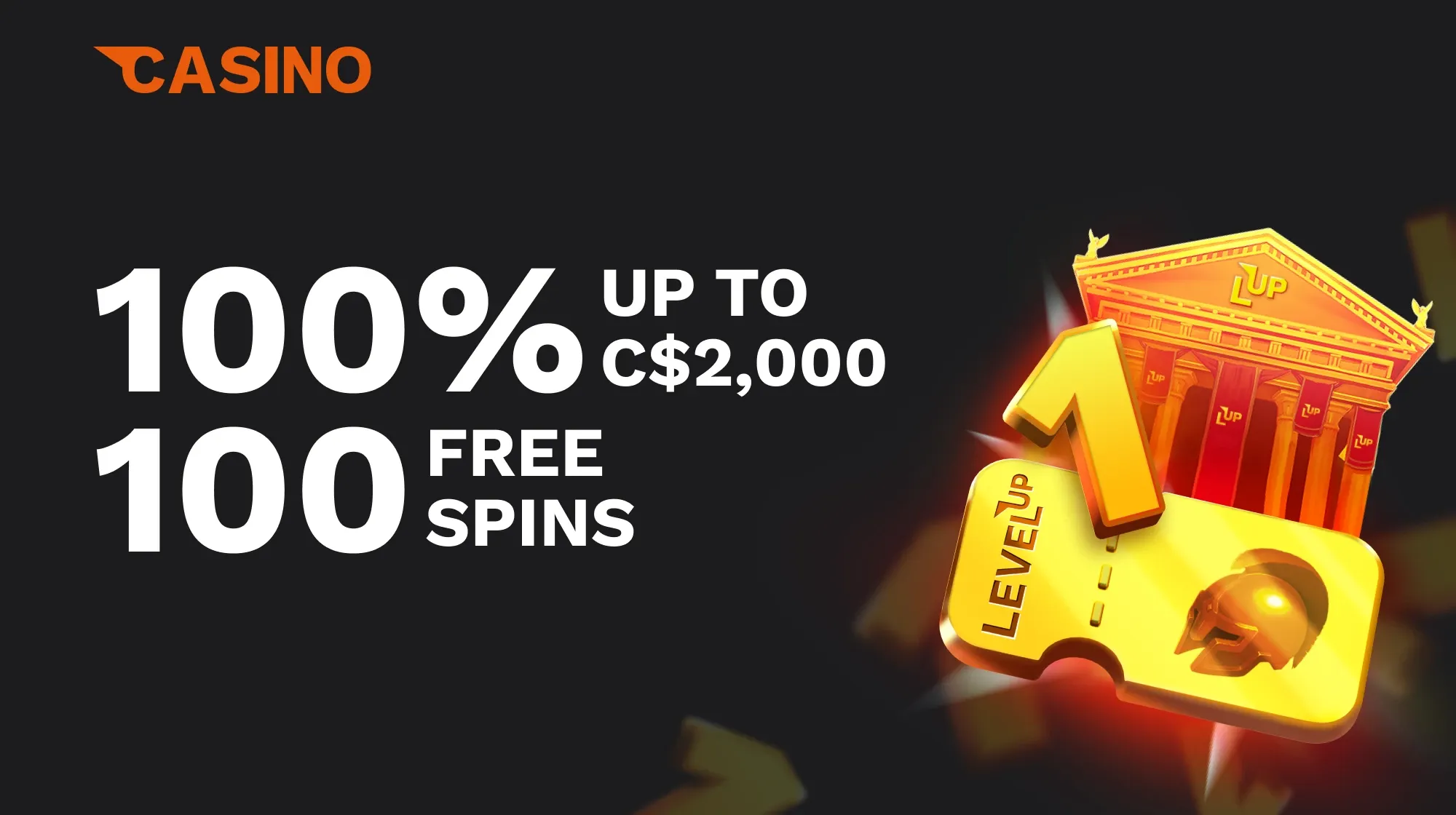 LevelUp Casino First deposit bonus